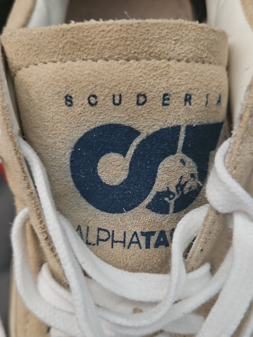 P448 X Scuderia AlphaTauri Low Top Jack  Lace-up Eu-37 7US Beige Suede Sneaker - Picture 7 of 11
